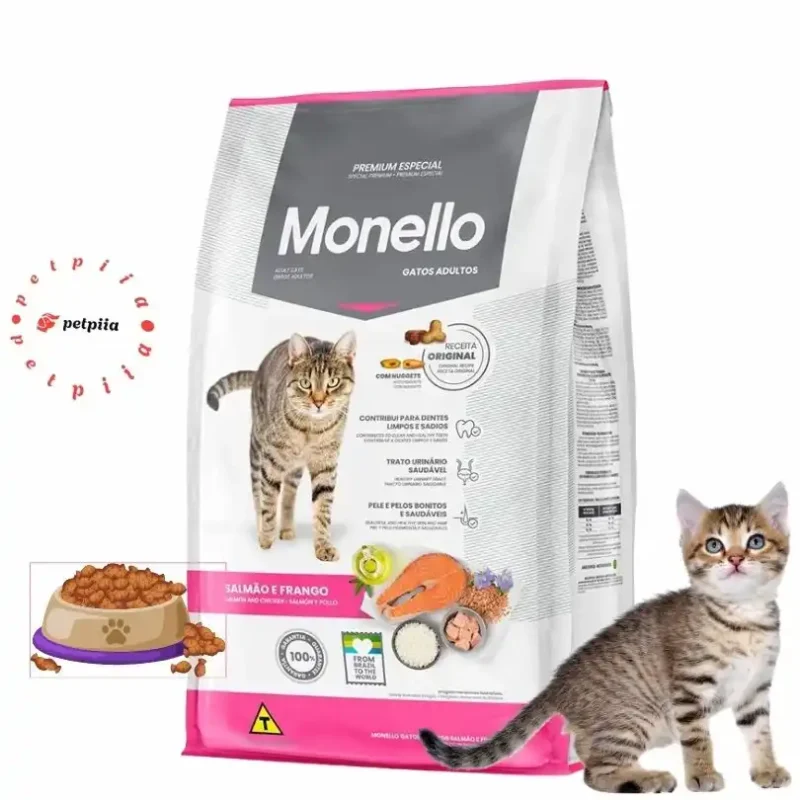 Monello Adult Cat Food Mix Salmon Chicken Formula صفحه اصلی