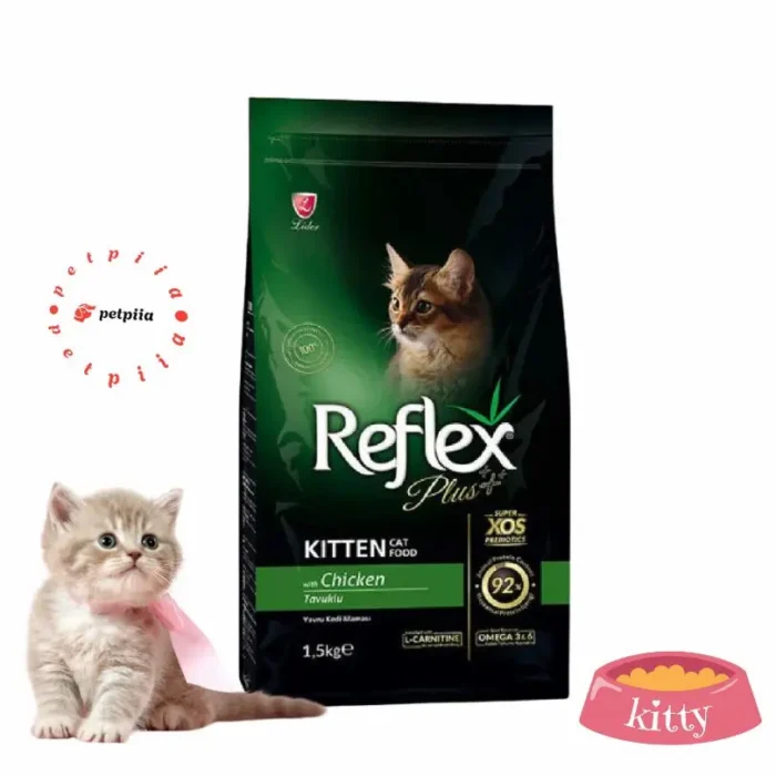 خرید غذای خشک رفلکس پلاس کیتنreflex plus kitten with chicken 1.5kg