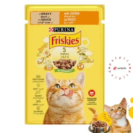 خرید پوچ گربه فریسکیز با طعم مرغ_Friskies Chicken sachet 85g