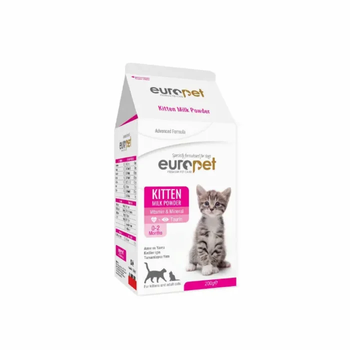 خرید شیر خشک گربه یوروپت Europet Cat Milk Powder وزن 200 گرم