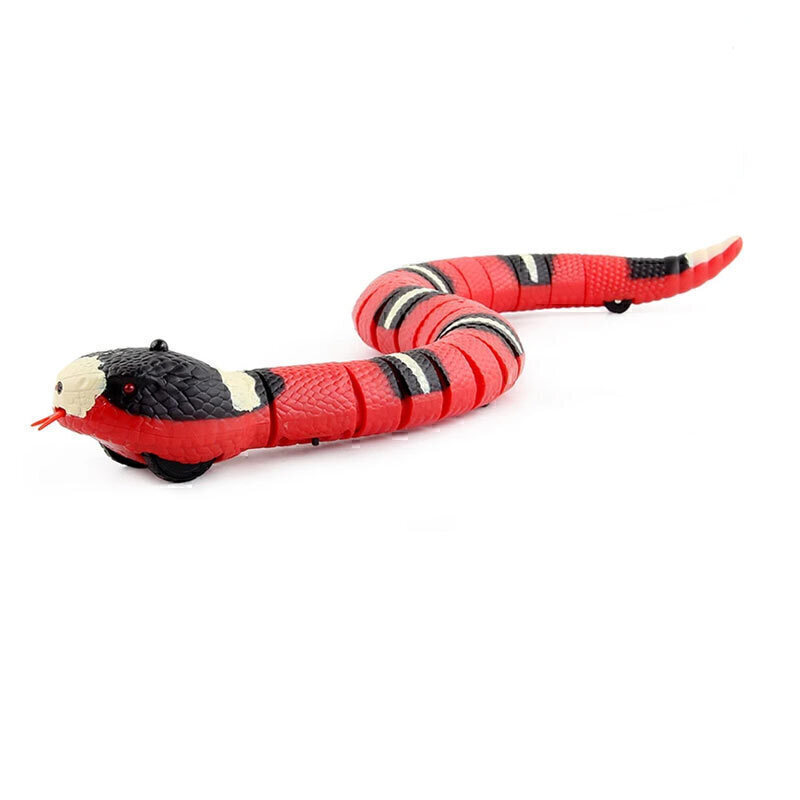 خرید اسباب بازی مار شیری شارژی گربه زد افZF Milk Snake Electric Cat Toy طول 40 سانتی متر