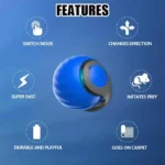 اسباب‌بازی الکتریکی گربه با حرکت خودکار و قابلیت شارژ USB – ایده‌آل برای بازی در فضای داخلی.