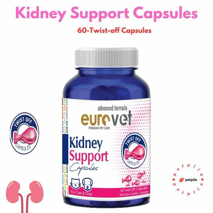 کپسول کیدنی یورووت برای سگ‌ها و گربه‌ها - 60 عدد، مکمل سلامت کلیه با ترکیبات طبیعی و ویتامین‌ها.