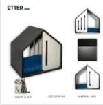 کلبه چوبی سگ و گربه مدل OTTER برند باستت