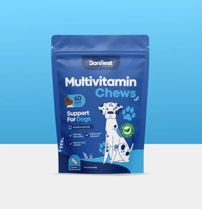 مولتی‌ویتامین جویدنی سگ بونست ۶۰ عددی – Bonnest Multivitamin Chews for Dogs