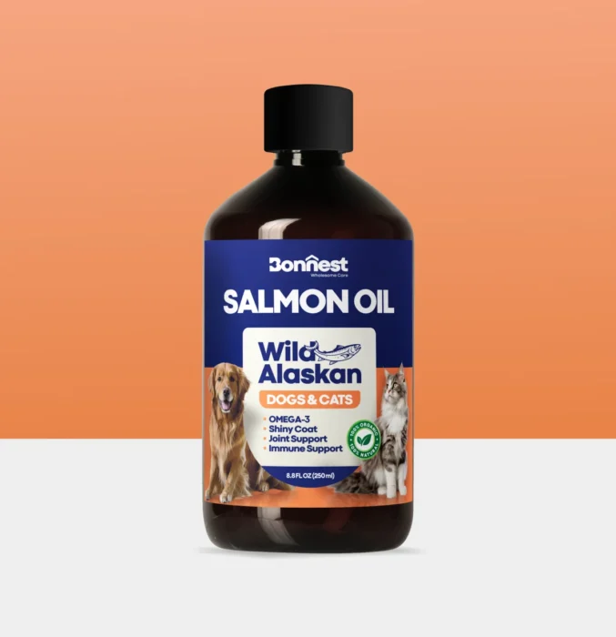 روغن سالمون بونست مخصوص سگ و گربه 250 میلی‌لیتر – BonNest Wild Alaskan Salmon Oil