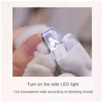 کوتاه کردن ناخن حیوان با ناخن‌گیر چراغ‌دار LED و نمایش رگ خون برای برش ایمن
