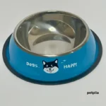 ظرف غذای استیل مخصوص سگ مدل Dogs Happy سایز 3