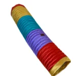 تونل بازی گربه رنگین‌کمانی برزنتی تاشو | طول ۱۲۰ سانت - Image 2