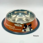 ظرف غذای استیل گربه مدل good cat companion