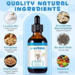 قطره ال-لیزین گربه اویمال – مکمل تقویت ایمنی و تنفس طبیعی | 60 میلی‌لیتر - Image 2