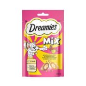 تشویقی گربه دریمیز با طعم پنیر و گوشت گاو ۶۰ گرمی Dreamies Cheese & Beef Cat Treat