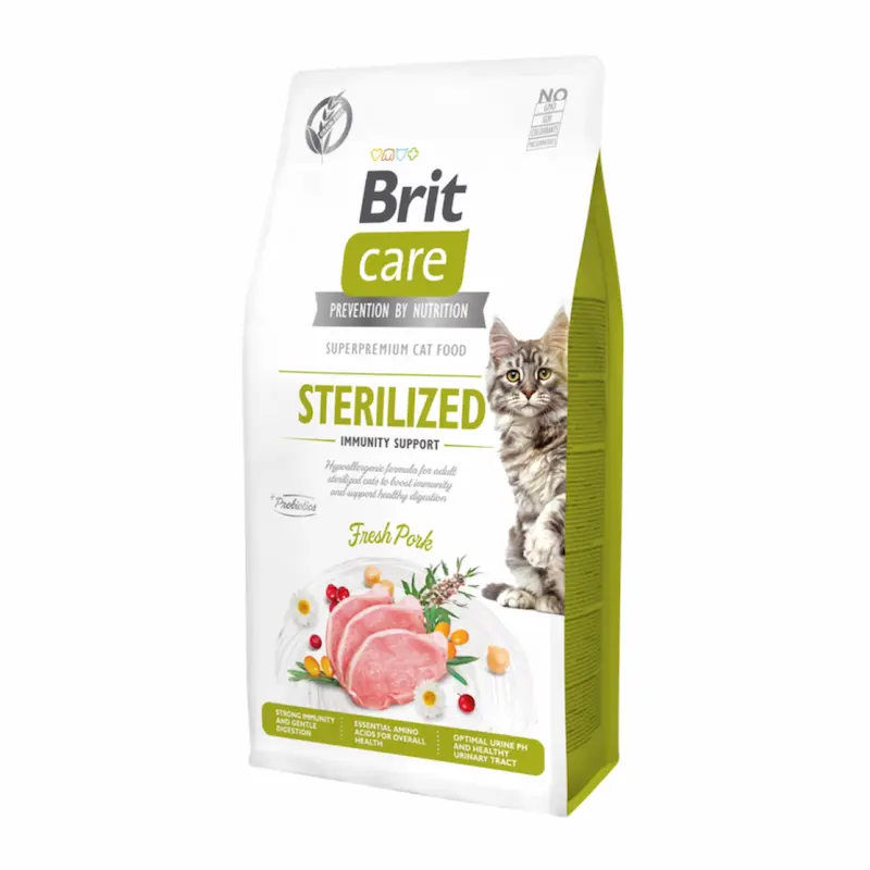 brit care sterilized immunity support fresh pork 2kg صفحه اصلی