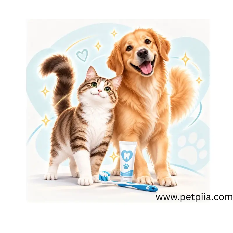 www.petpiia.com 1 ست مسواک سگ و گربه ۳ تکه فور پت (FOR PET)